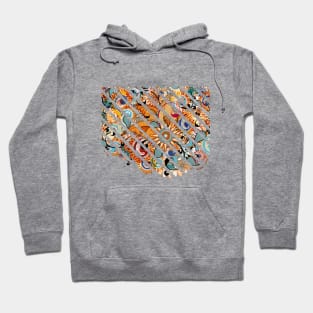 Floral abstract illustration truck art Hoodie